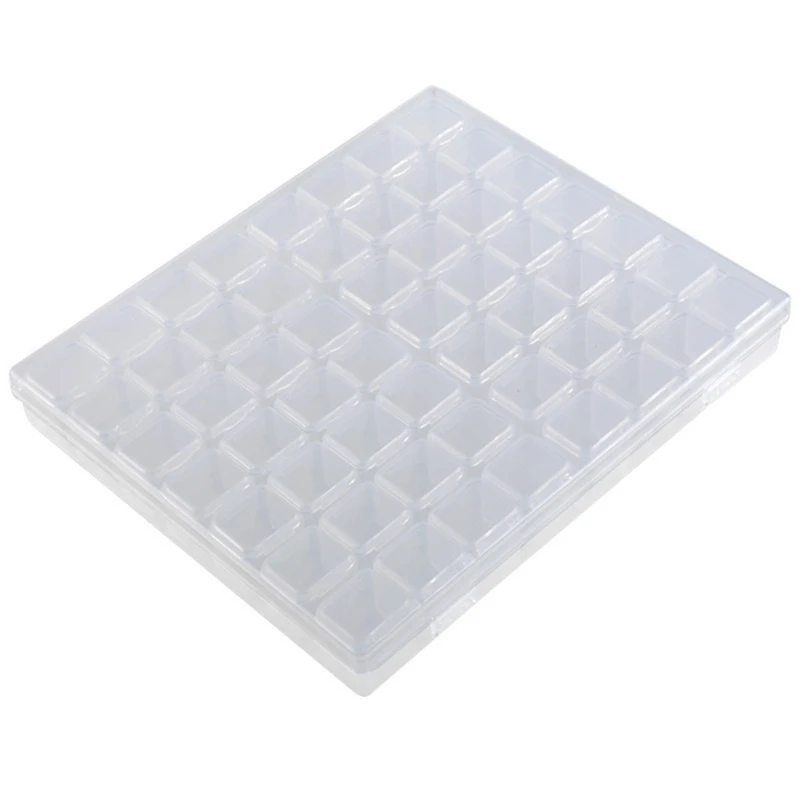 

40JD Practical 56 Grids Jewelry Organizer Box Independent for rhinestone Bead Organizer