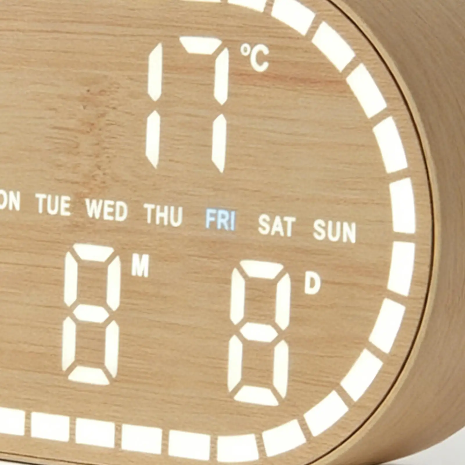 Digital Wall Clock With Temperature And Date Digital Alarm Clock For Living Room Farmhouse Classroom Gym Kitchen Bathroom