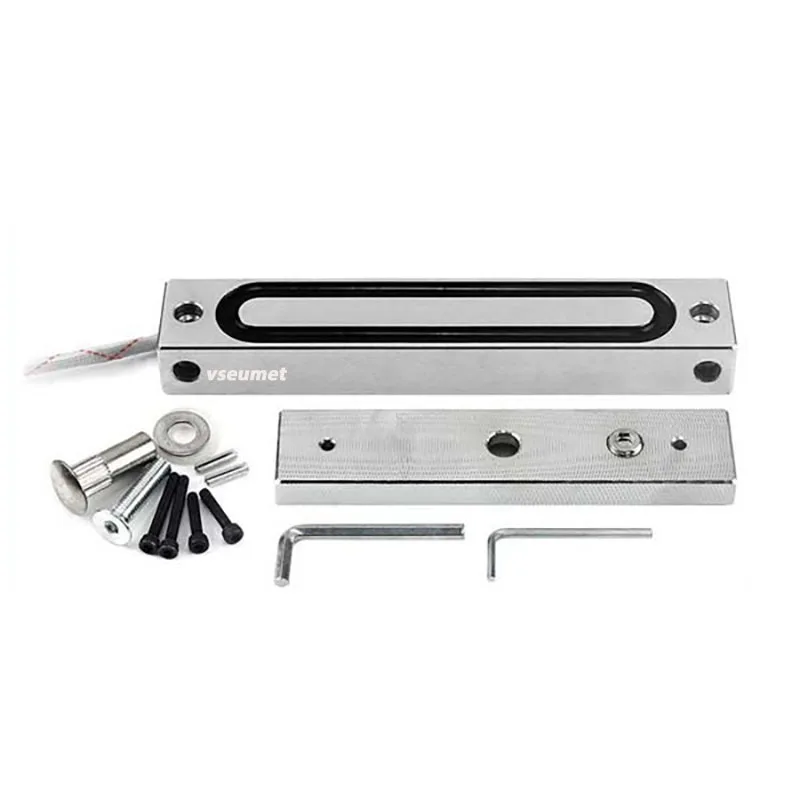 

Водонепроницаемый электрический замок для ворот 12 В, уличный садовый дверной замок, NC, отказоустойчивый, 110 кг, электромагнитный замок, магнитный замок