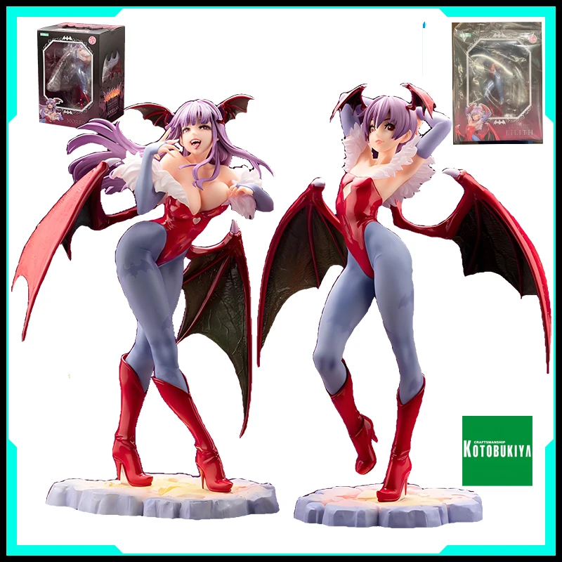 Kotobukiya GAME Morrigan Aensland Darkstalkers Limited edition Anime Action Figure PVC  Model  Collectible Model Ornaments Gifts