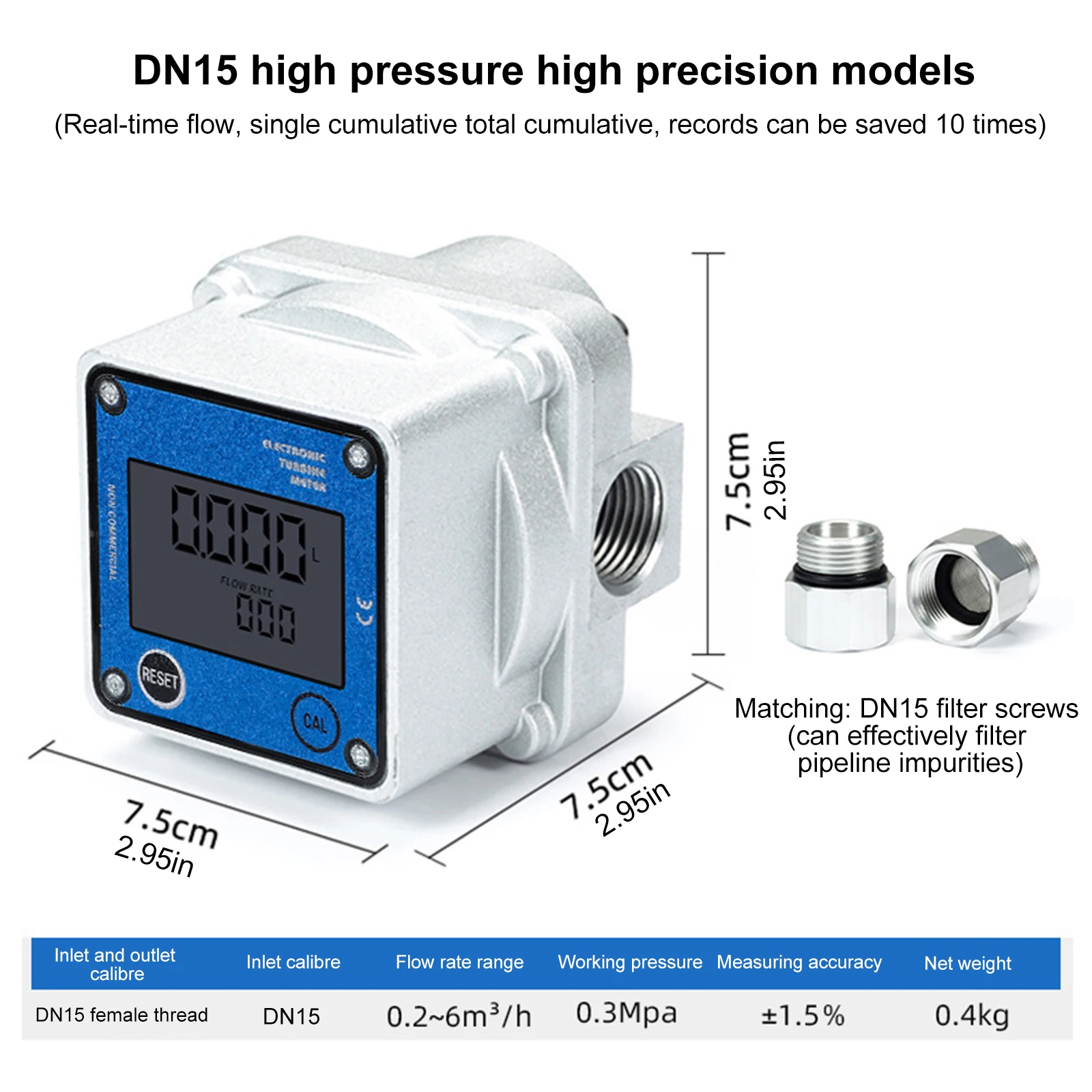 Digital Display High-precision Gas Flow Meter, Electronic Digital Display Roots Flow Meter