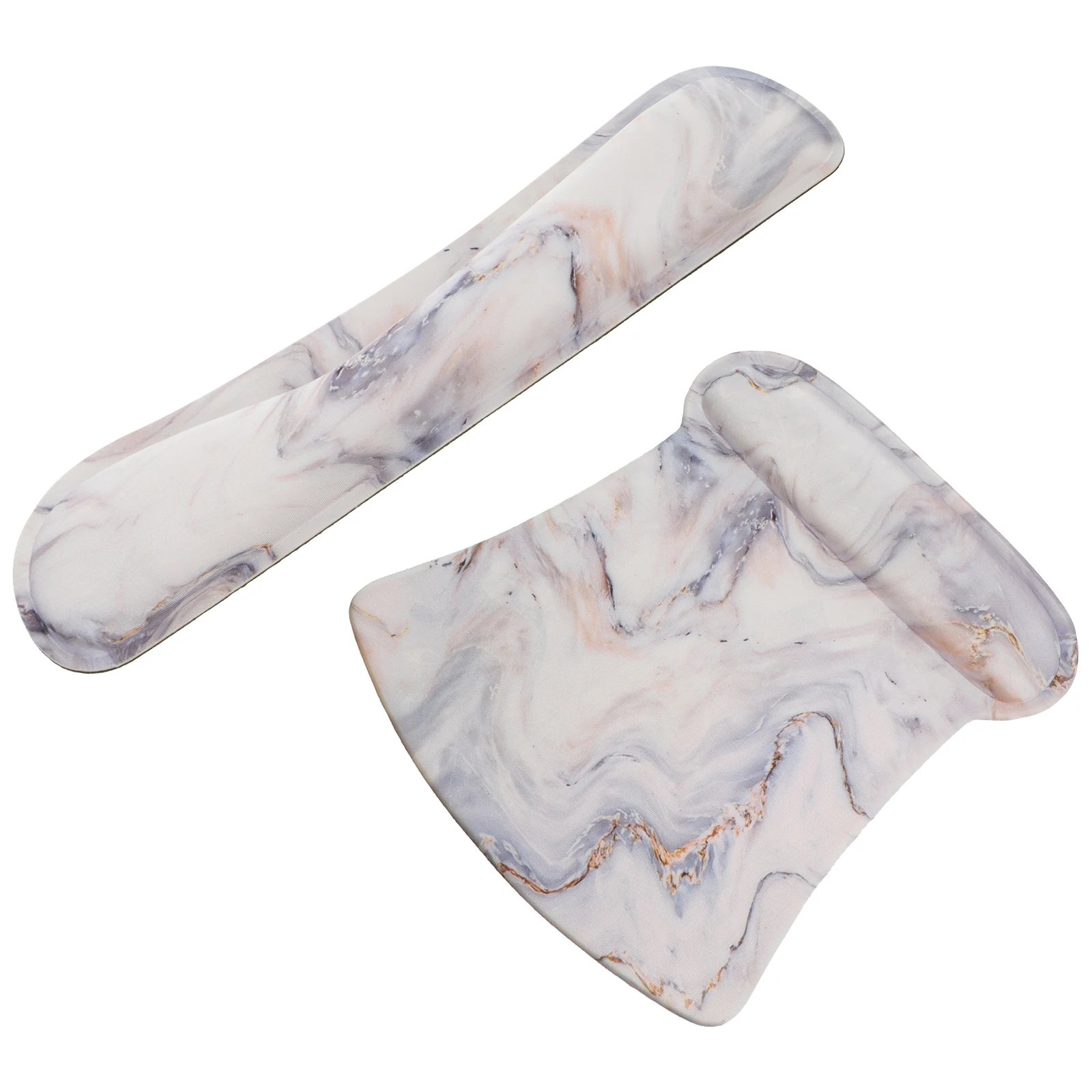 

2 Pcs Comfortable Keyboard Wrist Guard Set Computer Rest Non-slip Cushion Mouse Pad