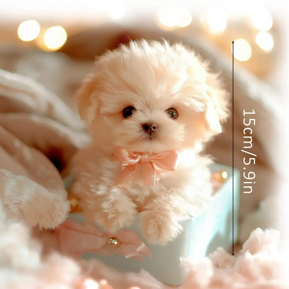 لعبة جرو روبوت كهربائي نابض بالحياة لعبة نباح الحيوانات الأليفة لعبة تفاعلية للكلاب المشي نباح الذيل يهز للأطفال والكبار هدية #6