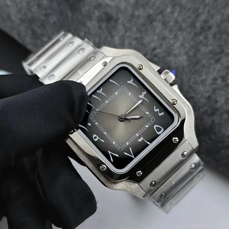 ساعة رجالية من أفضل العلامات التجارية الفاخرة NH35 ساعات آلية أوتوماتيكية زجاج الياقوت ساعة رجالية مضيئة