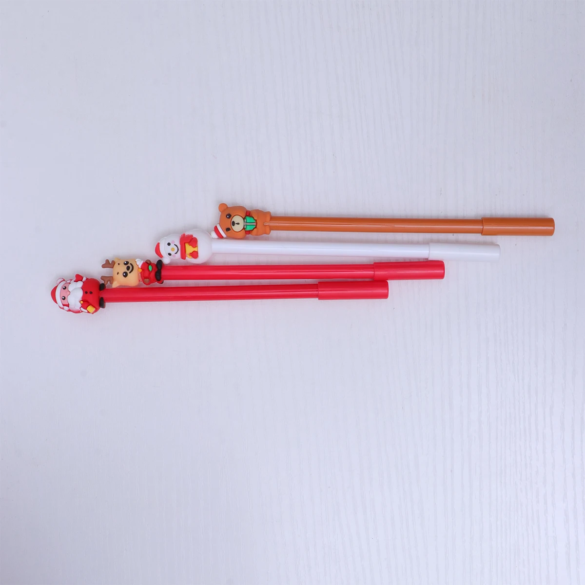 

4 Pcs Writing Pens Christmas Gel Xmas Lovely Signing School Office Supplies Student