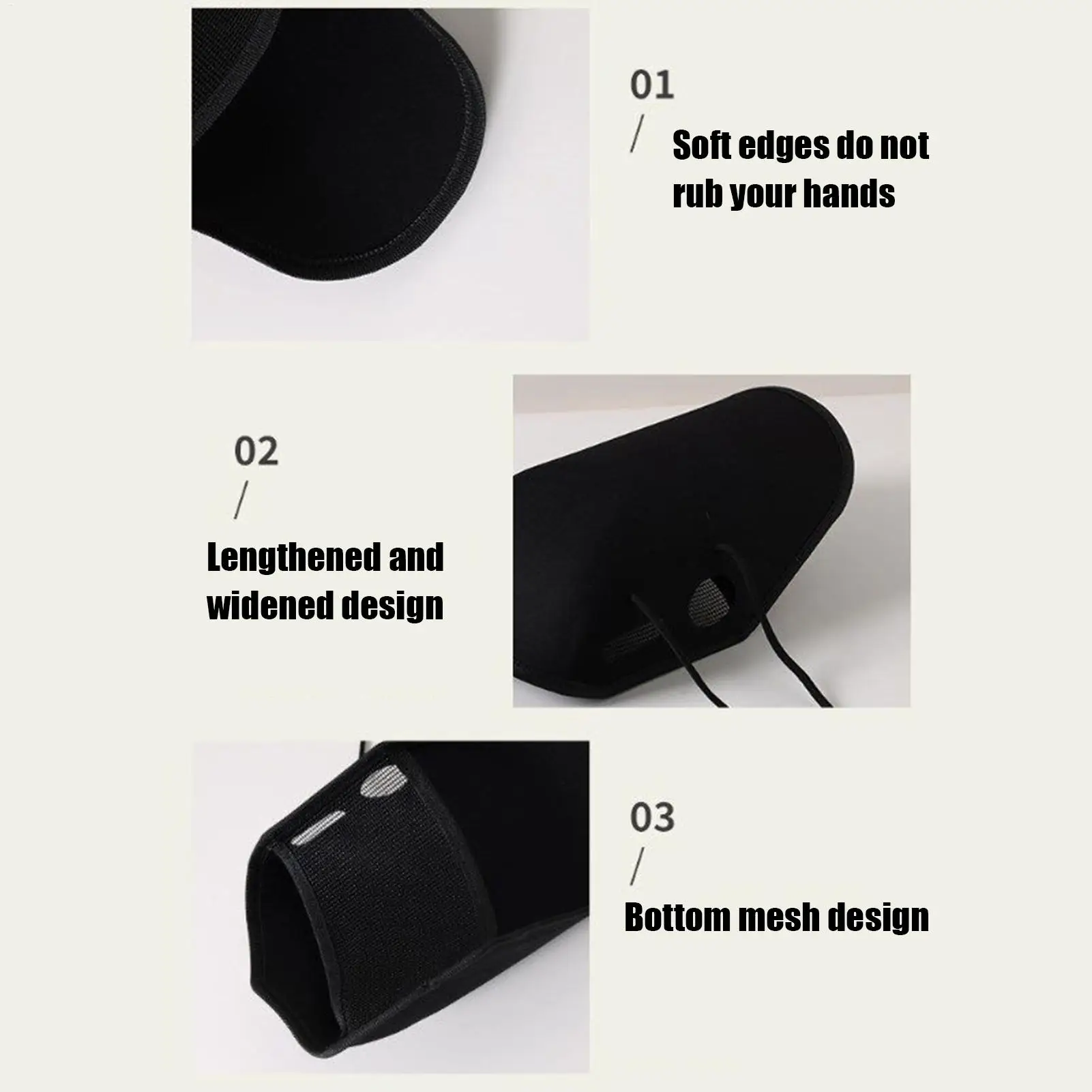 

Summer Motorcycle Grip Handlebar Muffs Windproof Sun Protection Breathable Handguards Motorbike Handle Cover Gloves