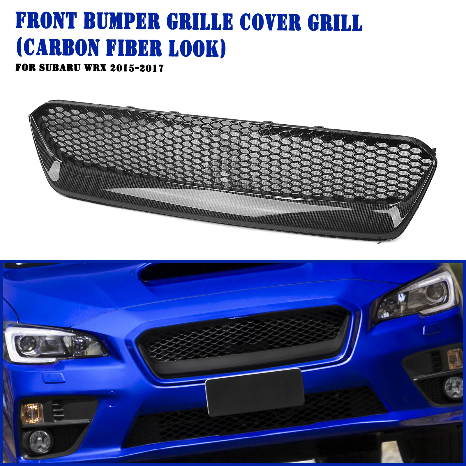 

Решетка переднего бампера Racing Grill с защитой от насекомых для Subaru WRX 2015-2017