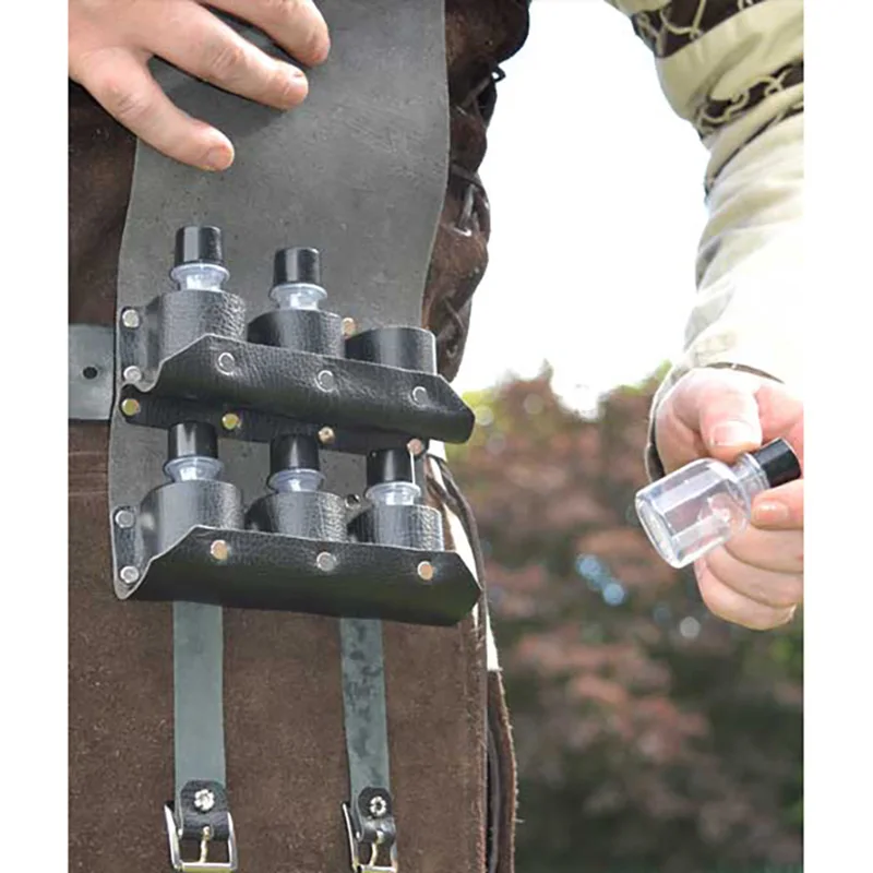 Medieval Renaissance Witch Wizard PU Leather Potion Bottle Pouch Vial Holder Alchemist Healer Cosplay Costume Steampunk Belt Bag