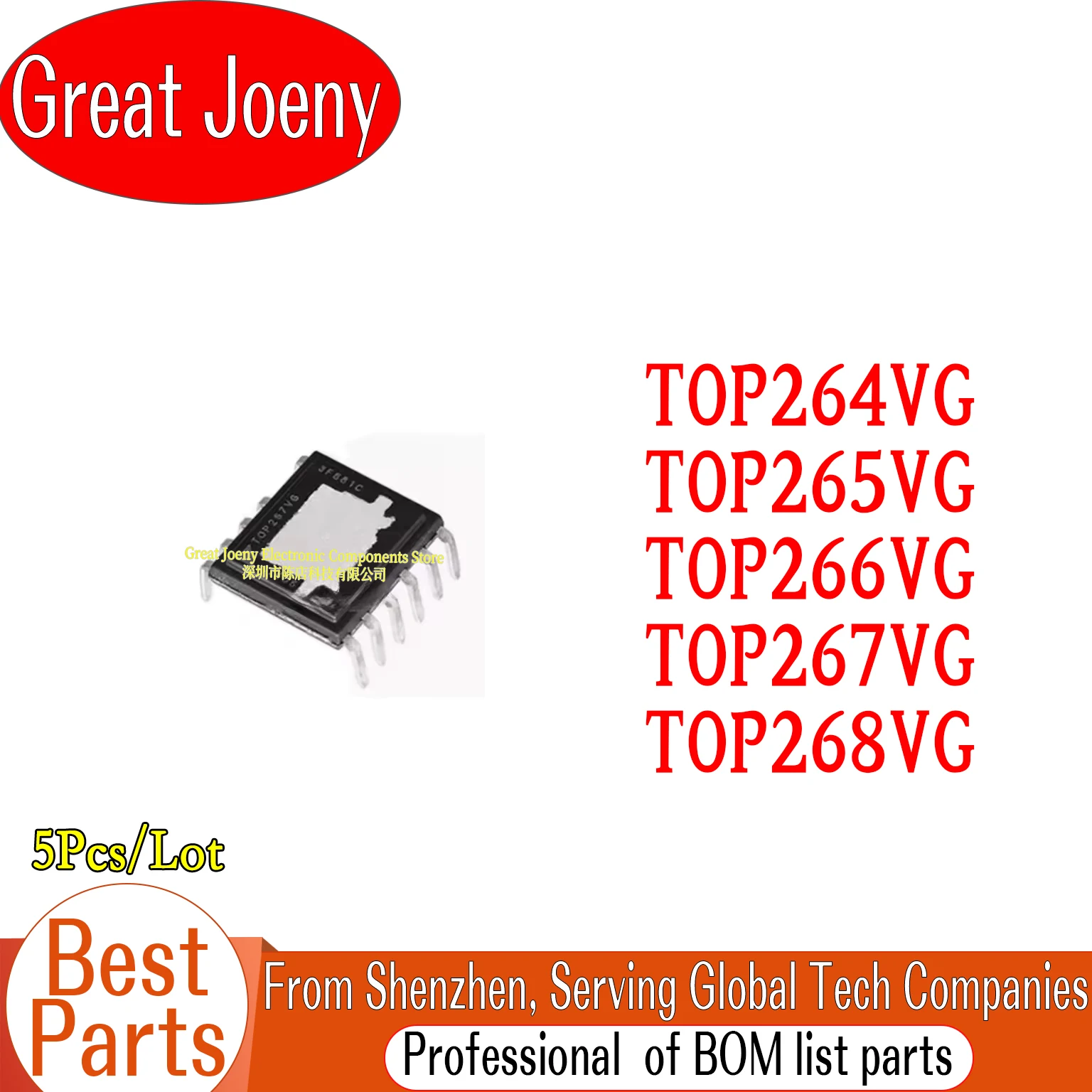 

(5piece) 100% New TOP264VG TOP265VG TOP266VG TOP267VG TOP268VG eDIP-12