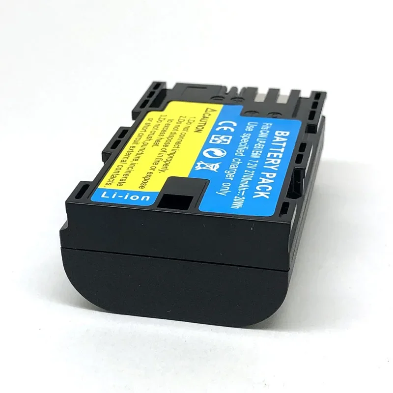2700mAh LP-E6 LP-E6N Battery Charger For Canon EOS 5DS R 5D Mark II III IV 5D2 5D3 5D4 6D 60Da 7D 7D2 70D 80D 90D R5 R6