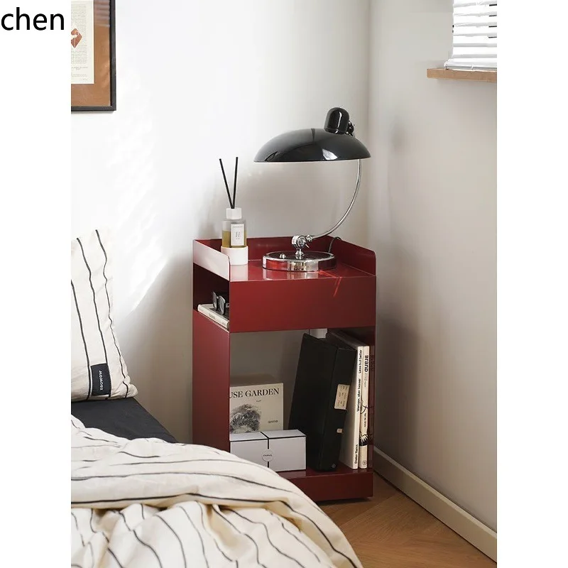 YFY  Living Room Small Side Sofa Modern Iron Art Bedroom Simple Coffee Table Bedside Table Mobile Storage