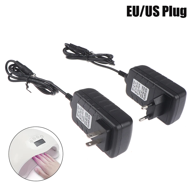 1Pc Carregamento Rápido 24V 2A Adaptador de Fonte de Alimentação Para UV LED Lâmpada Secador de Unhas Ferramentas de Arte de Unhas