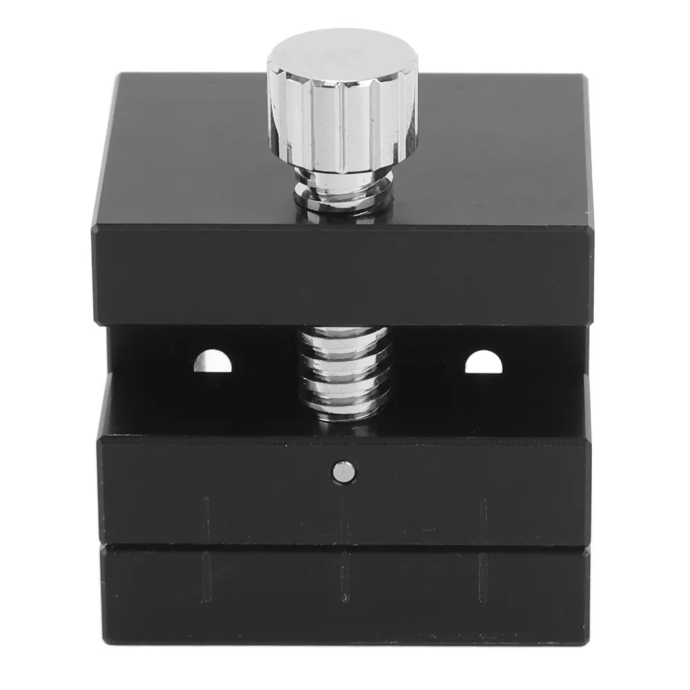 

Adjustable Watch Band Holder Vice ABS Material With Slots Watch Band Holding Tool Plastic Metal Strong Black