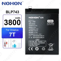NOHON Replacement Battery for OnePlus 7T 8T 9RT 10T 12 11 9 8 7 6T 6 5T 5 7TPro Phone Batteries BLP801 BLP685 BLP745 BLP743