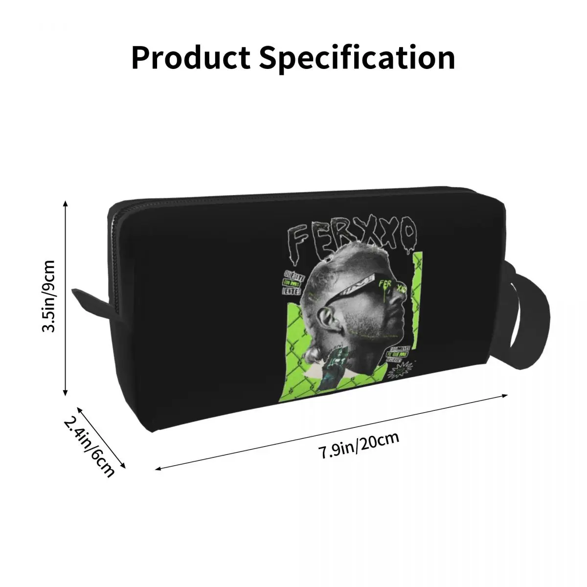 Ferxxo Feid Dress 6 Makeup Bag Cosmetic Organizer Storage Dopp Kit Toiletry Cosmetic Bag for Women Beauty Travel Pencil Case