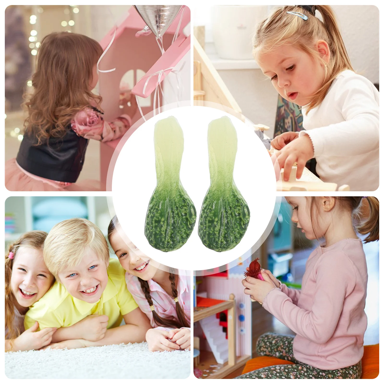 10 Stück Miniatur-Kollektion aus simuliertem Gemüse, realistische DIY-Bastelkomponenten für Küchendekoration und Puppenhausszenen