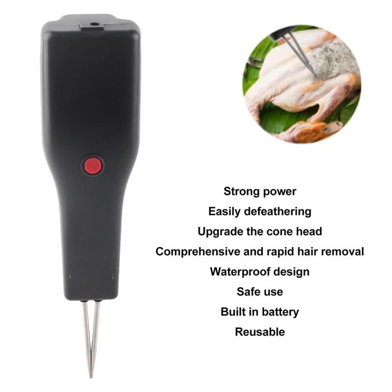 ABBO-Rechargeable Electric Poultry Plucker For Home Use, Handheld Device For Chicken, Duck, Goose, US Plug