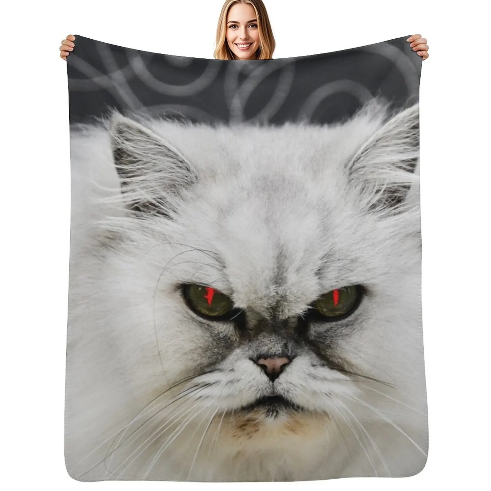 Persian cat / Swiss Artwork Photography Throw Blanket blankets ands Hairys heavy to sleep Hairy Luxury St Hair Blankets