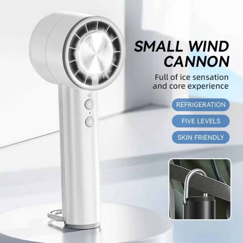 

Cooling Ice Sensation Hurricane Fan High Wind Power Rechargeable Personal Cooling Fan Ice Pack/Digital Display 5/100 Gear