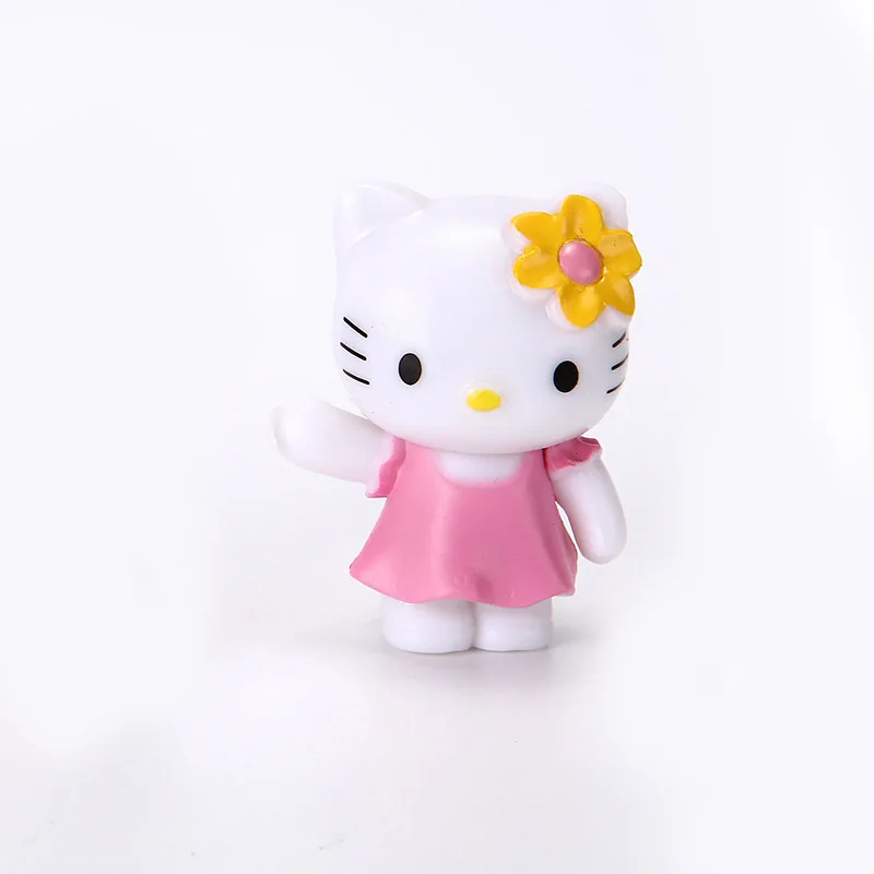 6 stks Hello Kitty Bell Pop Leuke Cartoon Speelgoed Thuis Boeket Pop Desktop Accessoires Reizen Vrouwen Levert Student Gift Groothandel