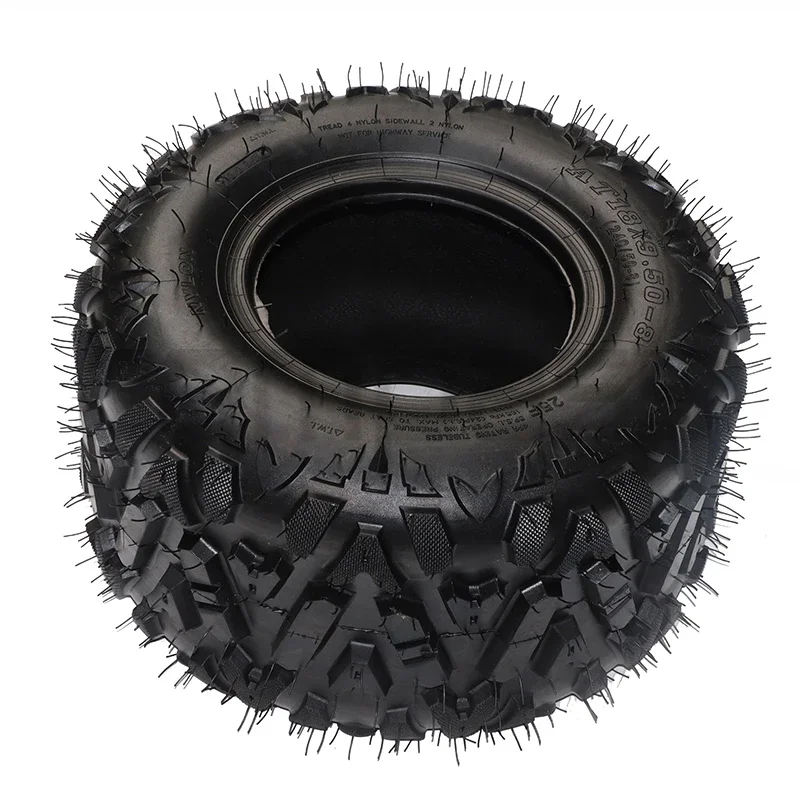 19x7-8 18x9.50-8 Tubeless Tires Front Rear Set Motorcycle Tires for ATV Go Kart UTV Off-Road  Vehicles Replacement Parts