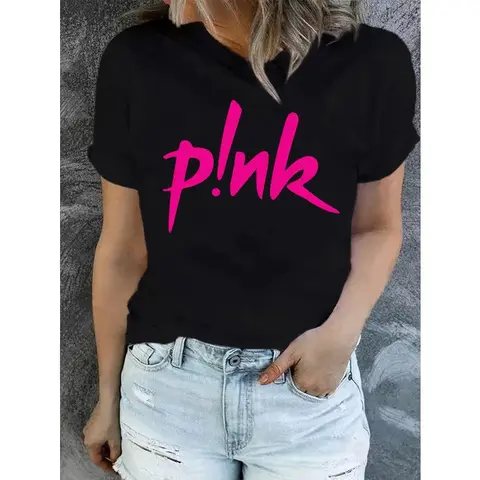 P!nk Y2k Kläder Musikfestival T-shirt Herr T-shirt Rosa Singer Tour Streetwear Goth T-shirt Harajuku Mode Kortärmad T-shirts 10 best sales p nk-skjorta - №4