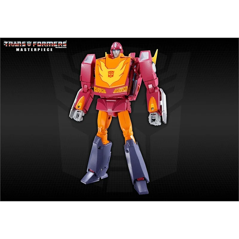 Takara Tomy-figura de acción Original de Transformers, obra maestra MP-28, Rodimus caliente, modelo de Anime, juguete para niños, colección de regalo, 12Cm