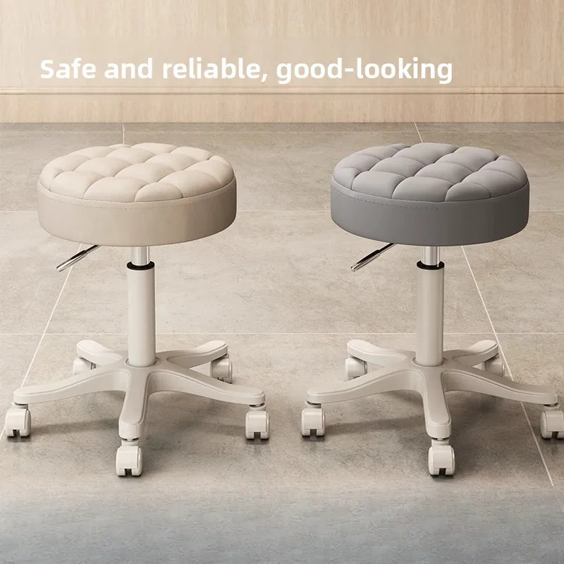 

Минималистичный стул для салонов красоты, регулируемый по высоте, на колесиках, для барных стоек, для салонов красоты и домашнего использования