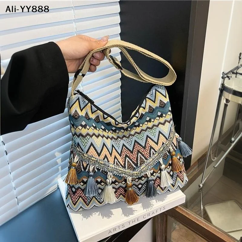 【a】bolsa-transversal-grande-de-estilo-Etnico-vintage-tecida-boemia-com-franjas-geometricas-para-mulheres