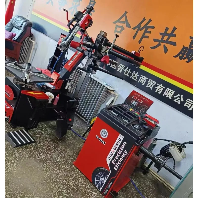 Changeur automatique de pneus à dos maigre, Machine à changer de pneus de jante de 12 à 26 pouces avec sélecteur automatique de pneus