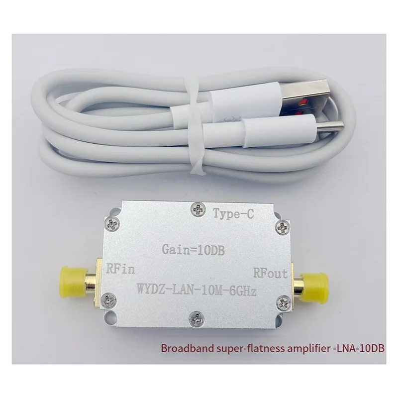 ABGN LAN 10M-6Ghz High Flatness Amplifier Gain RF Drive Signal Receiver Radio Drone Satellite SDR Walkie-Talkie