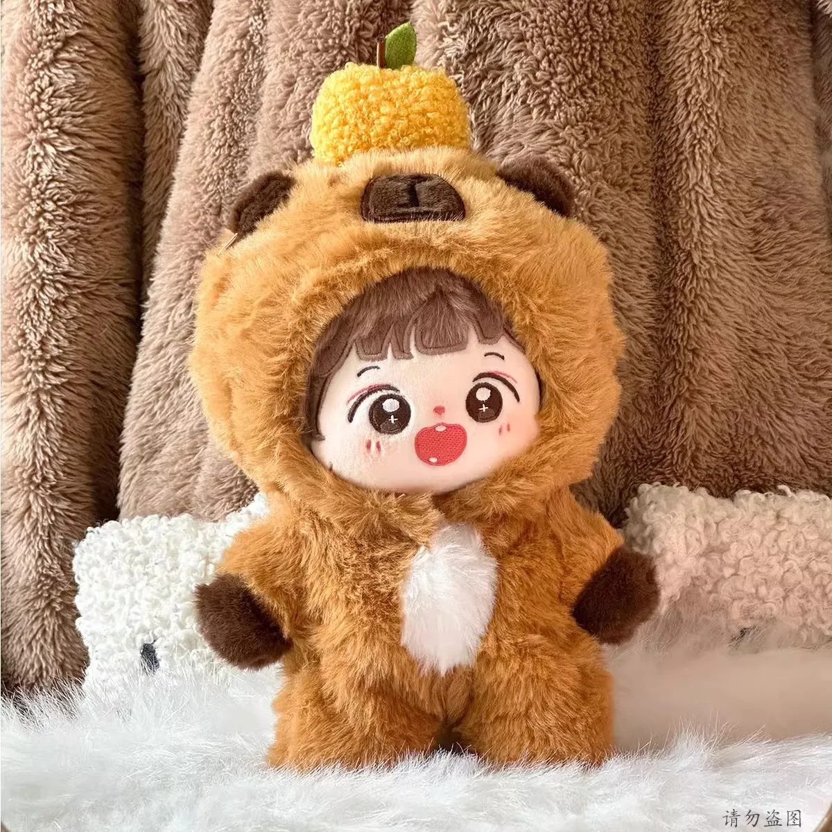 20CM 면 인형 의상 카피바라 변신 게임 옷 예쁜 귀여운 오버올 슈트 사랑스러운 드레스업 DIY 인형 의상 장난감