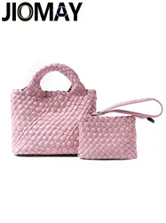 JIOMAY Handbag For Women 2024 New Woven Cabbage Basket Bag Mobile Phone Bag Crossbody Bag Bucket Bag Vacation Bag