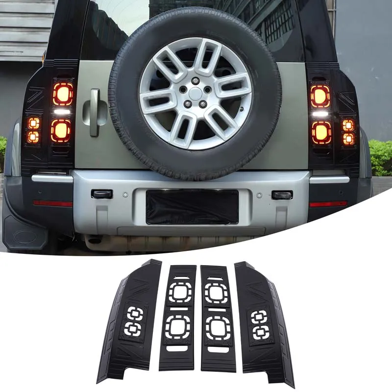 For Land Rover Defender 90 110 130 2020+ car rear tail light cover brake light cover wide indicator light cover decorative patch