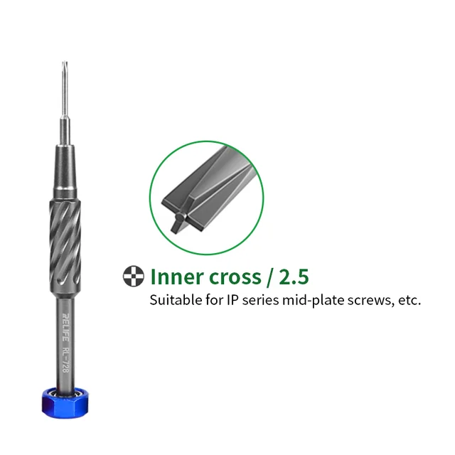 

SUNSHINE Cellphone Repair Screwdriver RL-728 High Hardness Alloy Steel S2 Steel Screwdrivers