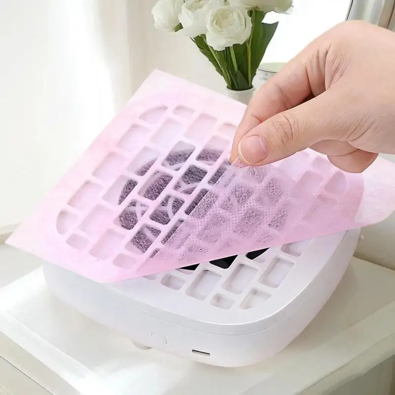 100 ورقة مسمار مجمع الغبار ورق فلتر القطن استبدال مسمار كنس تصفية الأقمشة غير المنسوجة ورقة مانيكير الملحقات