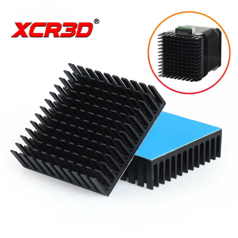XCR3D 3D Printer Parts Heatsink Aluminum Cooling Heat Sink Nema17 42 Stepper Motor CNC Radiator Heat Dissipation 40x40x11mm