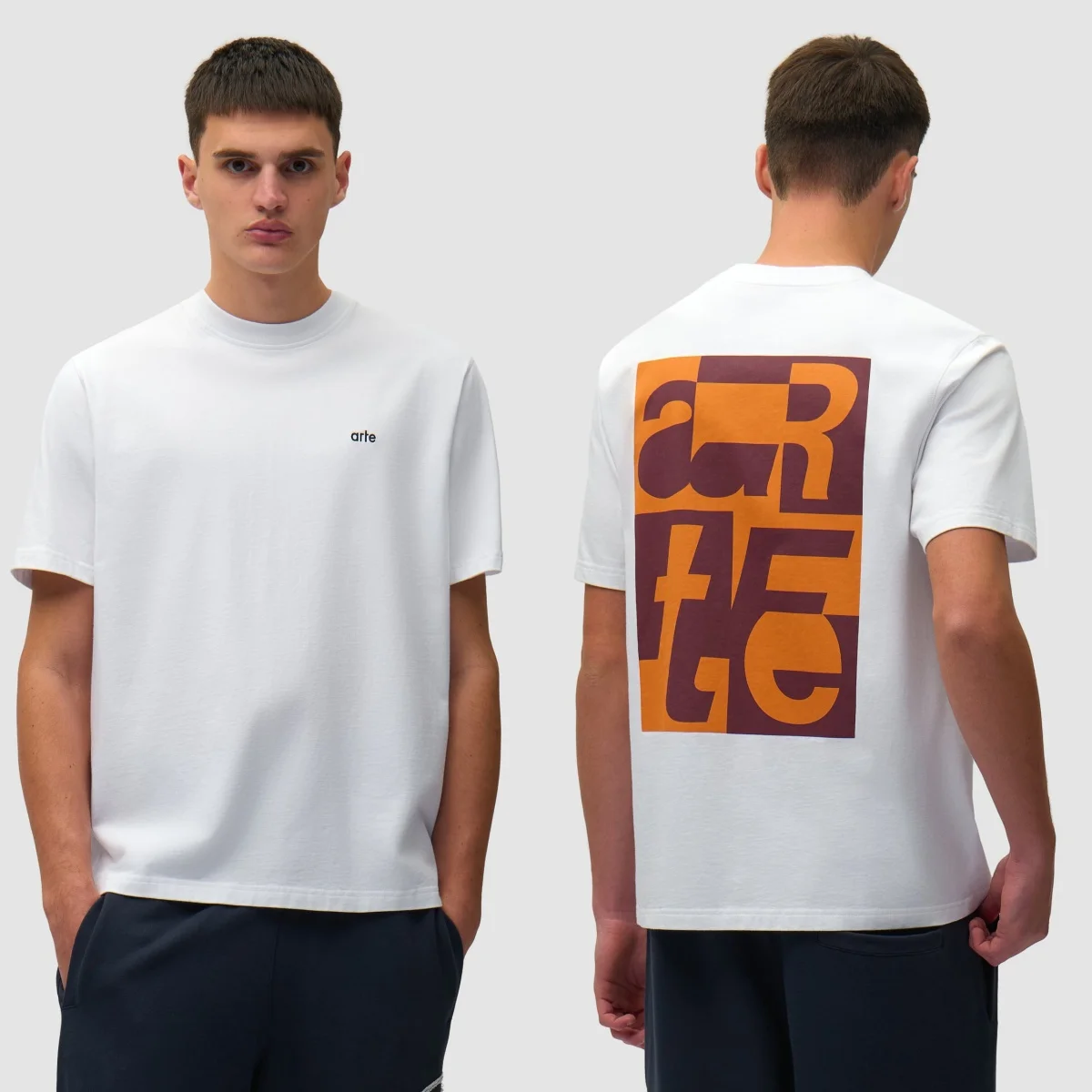 Retro Men's High-end Cotton T-shirt with Simple Print Suitable for Daily Wear Graphic Printing High-end Luxury Unisex Style