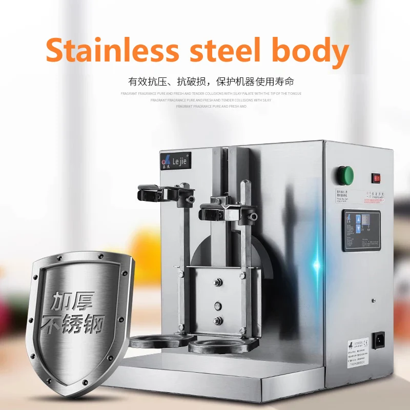 Commercial Boba Shaker Bubble Tea Shaker Double-head Cups Pearl Milk Shaking Machine Stainless Steel Bubble Tea Machine