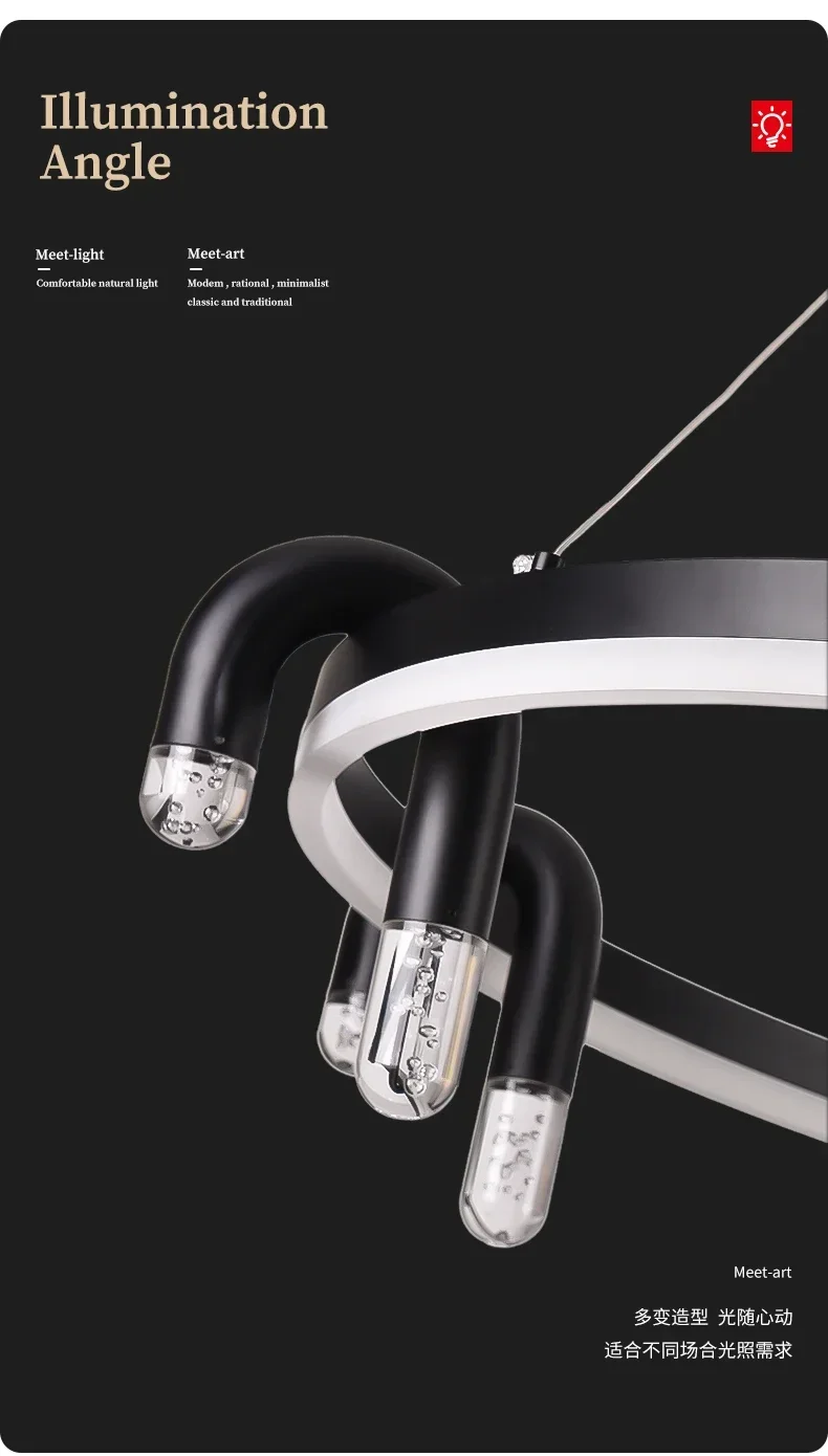Nordic Living Room LED Chandelier