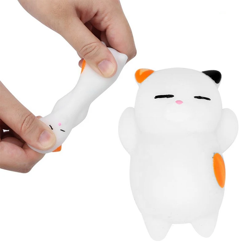 Jouet de Guérison Mochi en Forme d'Animal de Dessin Animé, Doux, à Presser, Nouveauté, Souligné, Instituts, Squishy, Décor, Décompression, Amusant, Cadeau