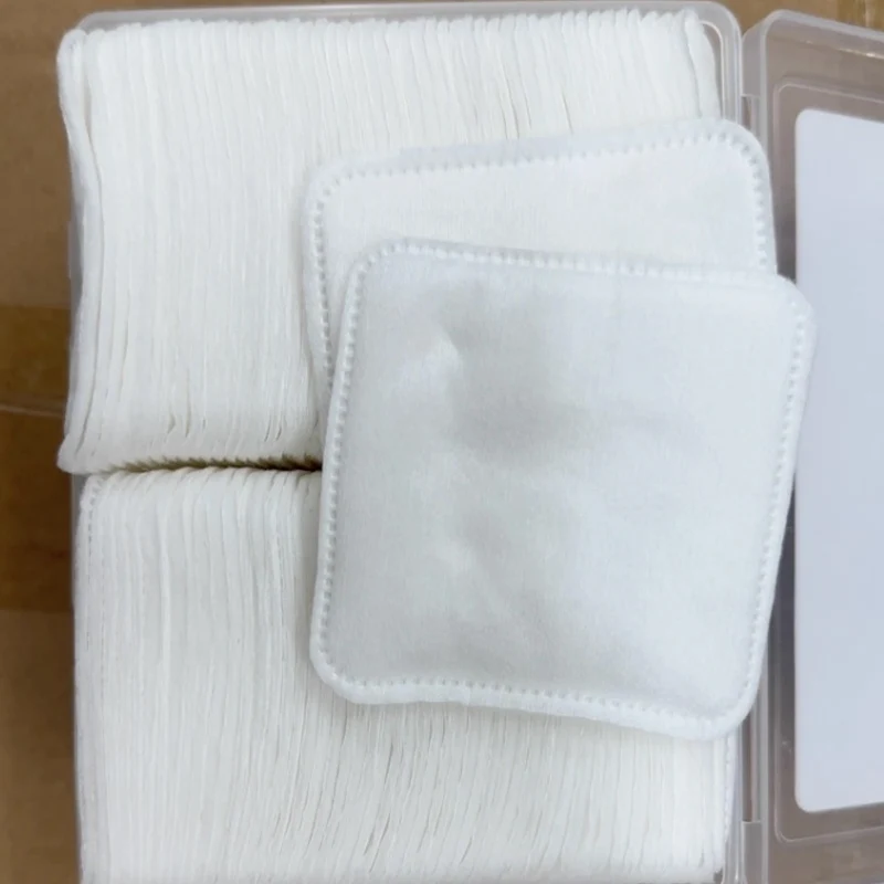 Soft Square Cotton Pads Facial Cleansing Wet Application Makeup Remover Double-sided Portable Disposable Cosmetic Remover Pads