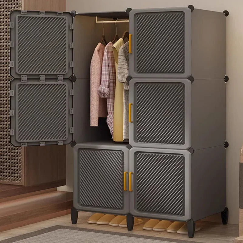 

Cheap Fabric Closet Placard Cupboard Storage Partitions Portable Cabinet Filing Wardrobe Shelves Vestidores Trendy Furniture