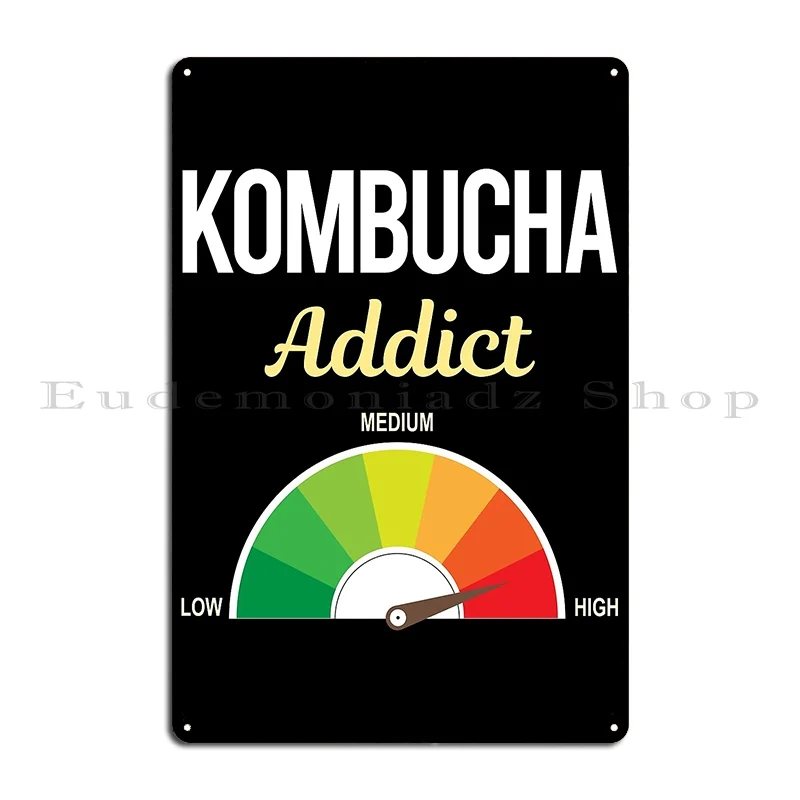 Addict Kombucha Booch Metal Signs Decoration Painting Print Club Design Tin Sign Poster