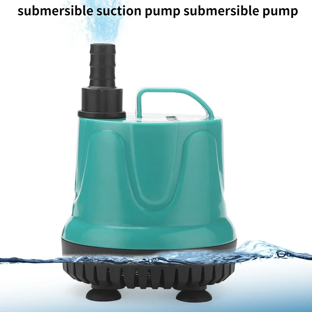 Silent Fish Tank Submersible Pump Aquarium Water Pumping Bottom Filter Pump Garden Fountain Water Change Bottom Suction Pump