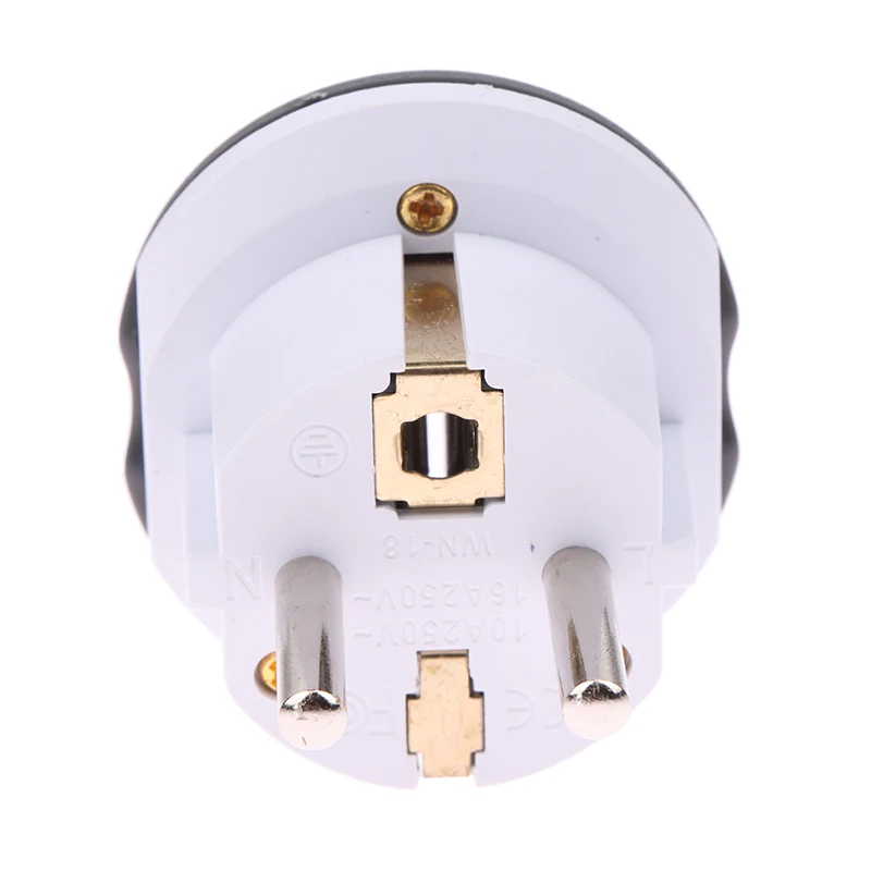 German Standard Conversion Plug FR AU US UK To EU Euro Korea Universal Travel Adapter Home Plug Adapter 2Pin 4.8mm