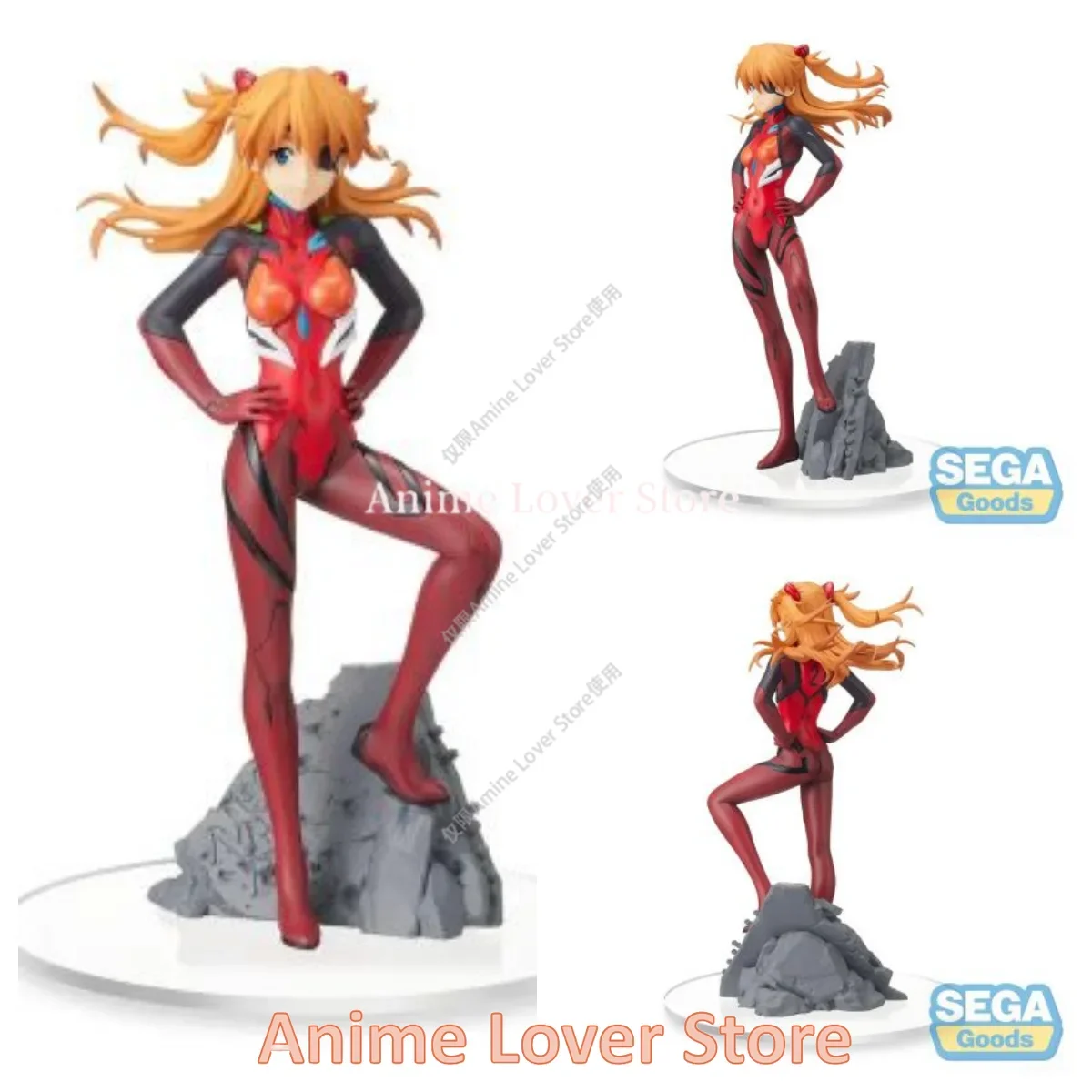 In Stock Original SeGa EVANGELION Anime Figure Asuka Ayanami Rei Makinami Mari Illust Collectible Model Ornaments