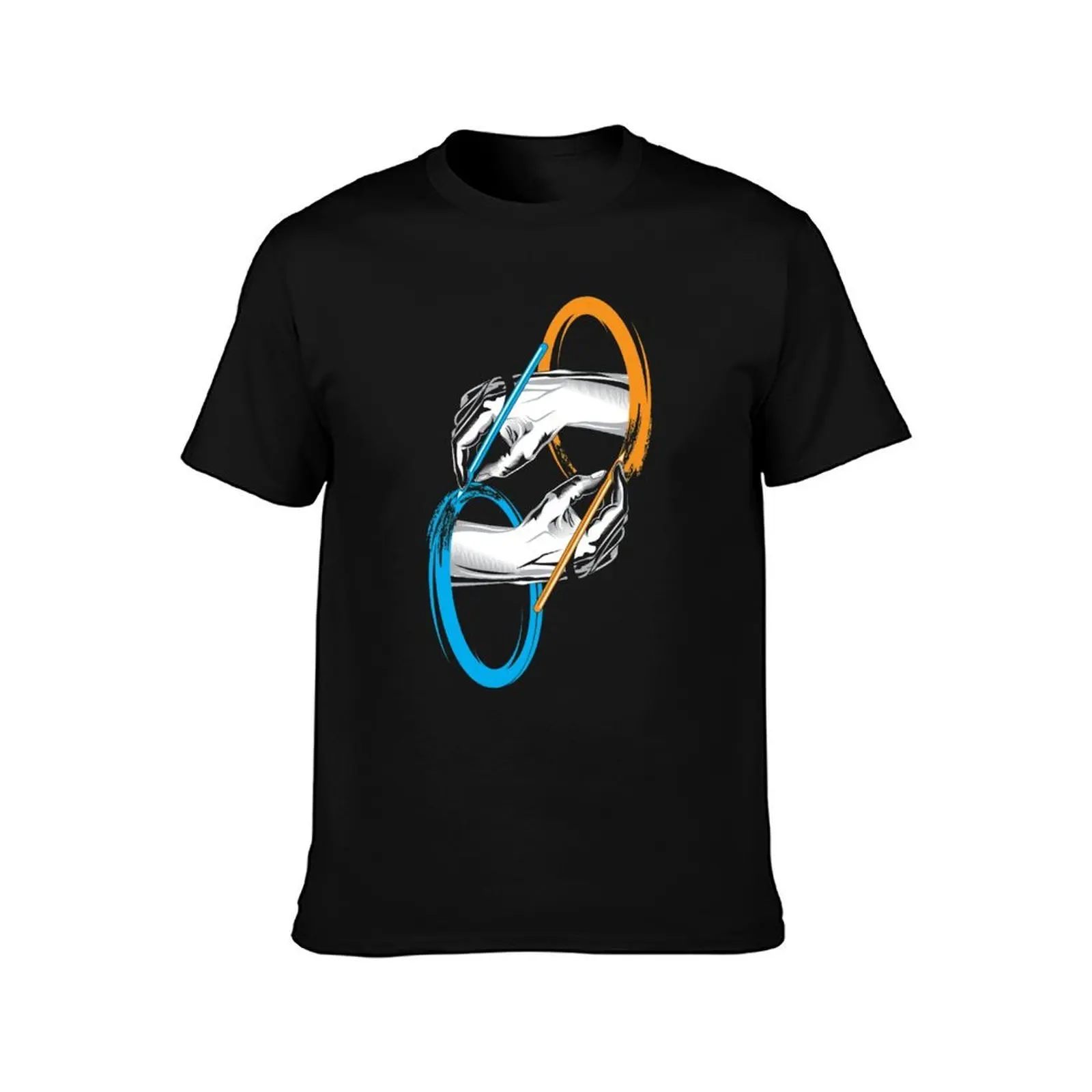 Drawing portals T-Shirt Worker Basic Short Sleeve Tee