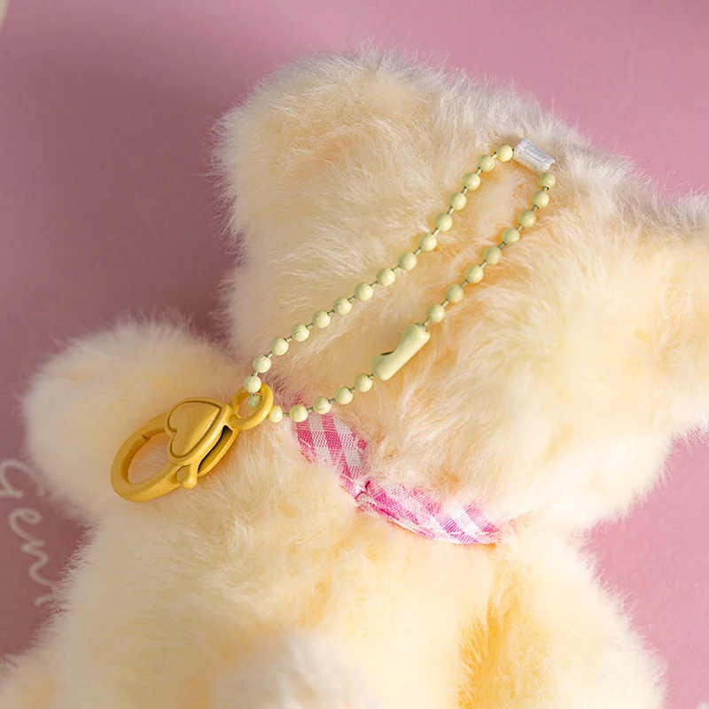 Plush Puff Pig Dog Squirrel Fox Cat Bunny Bear Bag Charm Keychain Pendant Cute Animal Key Ring Ornament Accessories Gift