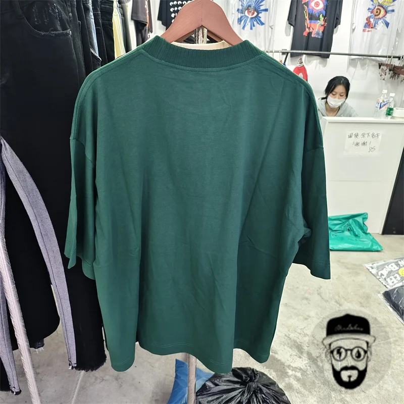 High Quality Cotton House of Errors Men's T-shirt Royal Green Loose Casual Top Tee